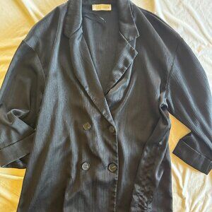 Zara L Oversized Double-Breasted Blazer